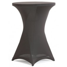 Potah na koktejlový stolek Ø 80cm černý