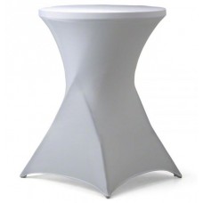 Potah na koktejlový stolek Ø 80cm bílý